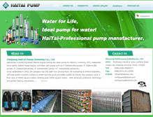 Tablet Screenshot of haitaipump.com